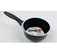 Zanetti Jumbo Casseruola con 1 Manico 14 cm Diametro, Nero