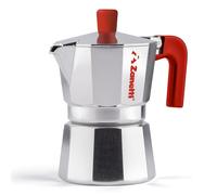 Zanetti, Mama Red Edition, Caffettiera Moka in Alluminio, Macchinetta Caffè 2 Ta