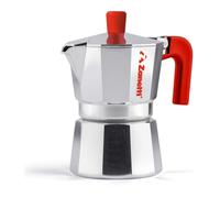 Zanetti, Mama Red Edition, Caffettiera Moka in Alluminio, Macchinetta Caffè 3 Tazze, Moka Espresso con Sistema Anti Goccia, Guarnizione in Silicone, Manico Ergonomico, Colore Rosso