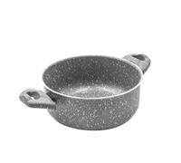 Zanetti - Pietra Rara, Casseruola Antiaderente in Alluminio Effetto Pietra, Maniglie Soft Touch, Diametro 20 cm, Made in Italy