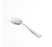 Zanetti Set 12 Cucchiai da tavola in acciaio inox 18/C, modello Leonardo, confezione da 12 pezzi, made in Italy