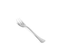 zanetti Set 12 Forchette da dessert in acciaio inox 18/C, Modello Leonardo, acciaio lucido e resistente, confezione da 12 pezzi, made in Italy, Grigio
