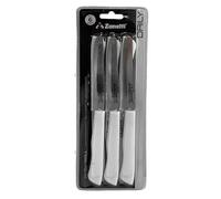 Zanetti Set 6 Coltelli da Tavola Lama in Acciaio Inox Lama Seghettata Daily Bianco