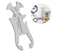 Zanfqvo Chiave per Bombola di Gas in Acciaio Inox, Multi Funzione Chiave per Barbecue a Gas, Facile da Portare