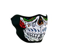 ZANheadgear Mezza maschera in neoprene teschio della morte Taglia unica