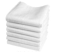 Zani Luigi Fazzoletti Uomo, Chiari, 5 Per Pacco, 45X45cm, Cuciti con Puro Cotone 100%, Resistenti ai Lavaggi