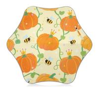 Zanies Crown Pumpkin Orange Bees Ombrelli di design per bambini Ombrelli per la pioggia antivento con striscia riflettente (scenario) con manico facile da impugnare per la scuola