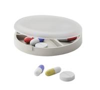 Zankie Portapillole Magnetico, Organizzatore di Pillole da Viaggio con 3 Scomparti Tascabile, Scatola Porta Medicine Leggera per Donne Viaggi Nonni Famiglia Amici