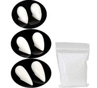 Zanne da vampiro,3 paia Denti da Vampiro Finte Protesi, 3 dimensioni Denti da Vampiro con colla solida,Denti Falsi delle Zanne per Feste Cosplay Halloween Fang Favori (13/15/17 mm)