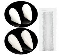 Zanne di Denti da Vampiro per Halloween Cosplay Denti Finti per Vampiro Prop Decorazione in 2 Misure Zanne di Lupo Mannaro Zombi per Costume Bomboniere (15 mm, 19 mm)