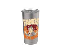 Zanne di vampiro di Halloween per niente di divertente Halloween Bicchiere termico in acciaio inox doppia parete