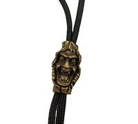 Zanne in ottone Evil Ghost Scheletro EDC Perline per la creazione di gioielli Bracciale fai da te Strumenti all'aperto Perline Paracord Retro Ciondolo in rame Cordino Vestiti Cerniera Accessori