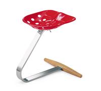 ZANOTTA MEZZADRO sgabello design by Achille Castiglioni ROSSO