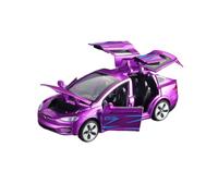 Zanthicia 1:32 Modello di simulazione Modelli di auto in lega Veicoli giocattolo Auto Kid Mini Collection Squisita decorazione da scrivania con luce sonora, Viola