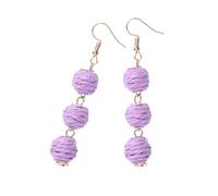 Zanthicia 1 paio di orecchini a gancio estetici orecchini a bottone con ciondolo boemo Fidanzata gioielli accessori per costumi regali personalizzati, Viola