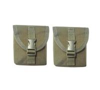 Zanthicia 2 pezzi Marsupio Donna Uomo Marsupio da corsa Borsa per cellulare Organizer Pocket Survival Accessories, Verde