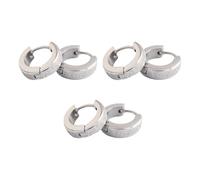 Zanthicia 3 paia di orecchini a croce per uomo decorazioni per le orecchie cerchi incernierati donne squisite che indossano gioielli da piercing moda hip hop