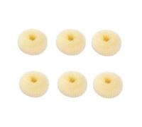 Zanthicia 6 pezzi Accessori per capelli realizzati in nylon Creatore di panini magici senza sforzo per tutte le occasioni Strumenti per lo styling dei capelli Donut No Burden