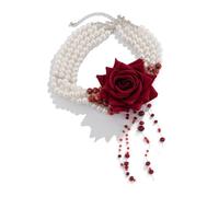 Zanthicia Accessori da vampiro resistenti all'ossidazione, gioielli da donna, uscite al parco divertimenti, accessori per costumi da vampiro, collane resistenti, K 6644K2, due