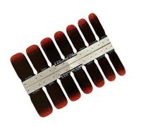 Zanthicia Adesivo per unghie Stile autoadesivo Impermeabile Quadrato Durabilità Modello lucido Paster Tipo di pressa Punte per manicure a viscosità elevata, C1049