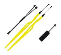 Zanthicia Attrezzatura per motociclisti con casco da ciclismo Adesivo luminoso a LED Guida in sicurezza al buio Striscia luminosa per casco da motociclista PET , giallo