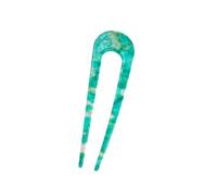 Zanthicia Bastoncini per capelli a forma di U in acetato femminile Forcine per capelli Moda gioielli retrò Copricapo Porta coda di cavallo Accessori da sposa, Verde