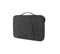 Zanthicia Borsa per laptop Protezione portatile impermeabile Borse per computer Valigetta Borse Custodia Universale da donna Viaggi Lavoro d'ufficio, Grigio scuro 12.9-13 pollici