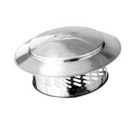 Zanthicia Cappuccio Antipioggia per Camino Prestazioni affidabili Aggiunta di Stile e prevenzione dell'ingresso di detriti piovani nel per Sistema di camini Tubo di Scarico fumi, Argento, 8