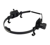 Zanthicia Casco per saldatura regolabile, offre comfort a lungo termine con fascia frontale cava e compatibilità con lampada frontale, Per maschera per saldatura, cricchetto, utensili in plastica,