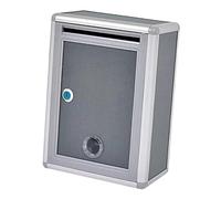 Zanthicia Cassetta postale da parete con serratura a chiave, personalizzabile, con display informativo vuoto, non adatta a giornali, riviste, lettere, edifici residenziali, Stile