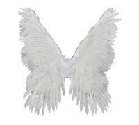 Zanthicia Comode spalline elastiche, costume da d'angelo, facile da indossare, costume fata e per eventi di Halloween, teatro, bellissime d'angelo piumate, leggere