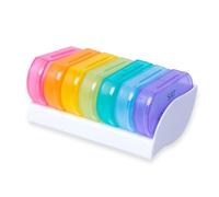 Zanthicia Contenitore per pillole da 7 giorni Contenitore riutilizzabile per pillole giornaliere Organizzatore da viaggio per la casa Forniture personali