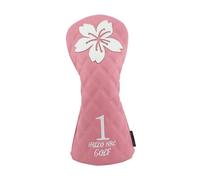 Zanthicia Copritesta da Golf Impermeabile in Resistente Pelle PU, Protegge Le Mazze da Golf Graffi e Danni e Protegge a Lungo la Testa del Bastone per legni in Pelle PU, Rosa Dott