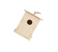 Zanthicia Custodia per mangiatoia per uccelli in legno Accessorio incompiuto Forniture per animali Casetta per uccelli da appendere a parete per la casa fuori dal cortile, Tipo3