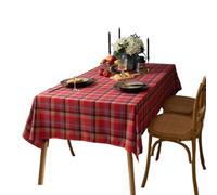 Zanthicia Decorazione tovaglia alla moda per la copertura del tavolo della festa di Natale Decorazioni per feste a quadretti Compleanno Picnic Leggero, digitare+5, 140 * 140 cm