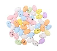 Zanthicia Decorazioni per feste di Pasqua da 100 pacchi/lotto - Uova di Pasqua felici per decorazioni buona Uova buona artigianali, colore, 100 pezzi, 0.9 pollici