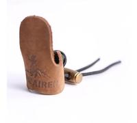 Zanthicia Dita con stile durante la pratica del tiro con l'arco. Protezione per le dita in pelle per tiro con l'arco per precisione. Protezione per le marrone che migliora sessioni di allenamento.