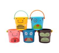 Zanthicia Divertimento per il bagnetto dei più piccoli, set di giocattoli con secchiello per il bagnetto e mini tazze coinvolgenti, giocattoli ad acqua per bambini, per migliorare le abilità pratiche,