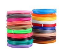 Zanthicia Filamento per penna 3D 20 colori 5 m ciascuno 75 mm Assortimento di filamenti PLA ABS Ricariche per filamenti per penna 3D Ricariche per Doodlers, 20roll Colore casuale
