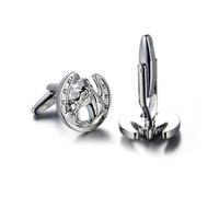 Zanthicia Gemelli esclusivi da uomo, realizzati in ottone resistente, eleganti a forma di testa di cavallo, adatti per banchetti e feste matrimonio. Dimensioni circa 18 x 18 mm / 1 x