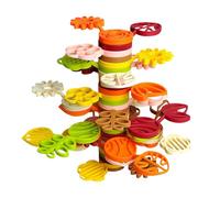 Zanthicia Giocattoli sensoriali in legno di concentrazione di 1 anno in legno Sfidano i blocchi sviluppo per coltivare i blocchi degli occhi per 2, Set da 35 pezzi