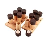 Zanthicia Giocattolo sensoriale per addestramento del sensore dell'odore Cilindro di legno per l'educazione all'addestramento dell'odore dell'asilo Giocattolo per l'addestramento dell'olfatto