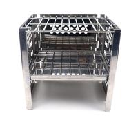 Zanthicia Griglia per Barbecue in Acciaio Inossidabile Griglie Portatili Pieghevoli riutilizzabili Giardino Cortile Anteriore Feste in Famiglia Strumenti per Grigliare