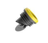 Zanthicia Guarnizione spessa per WC, anelli di tenuta, prevenzione universale delle perdite, flange per WC, anelli di tenuta, accessorio antiodore, scarico di spesso, grigio, 12.5x12.5x8 cm