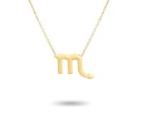 Zanthicia Ins Dodici Segno Zodiacale Retro Collana dell'Amicizia Ins Fai da Te Comodo Squisito Ciondolo Antiruggine Accessorio di Moda, Scorpione d'oro