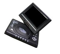 Zanthicia Lettore DVD da 7,8 pollici Multimedia TV digitale CD Schermo di rotazione di 270 gradi con telecomando per auto portatile elettronico