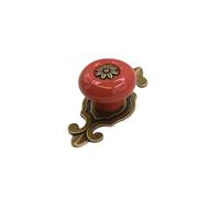 Zanthicia Manopole delle porte in lega di zinco Cassetto dell'armadio Armadio Comò Armadio Maniglie Pull Dorm Hotel Cucina Soggiorno Parte mobili, Rosso antico