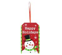 Zanthicia Merry Christmas Door Sign Hanging Festival Finestra di auguri Pupazzo di neve Regali per bambini Pendenti Home Decor Artigianato artistico fai-da-te, Digitare 5