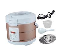 Zanthicia Mini cuociriso da viaggio per veicoli da 3 litri, riscaldamento rapido per gustare facilmente riso e zuppe calde mentre è in viaggio, cuociriso 12 V, 24 V, 3 litri e 220 W, per