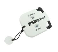 Zanthicia Mini Handy Golf Count Stroke Putt Game Score Counter Quadrato professionale Due cifre Punteggio Keeper Golf Training Aids, Bianco